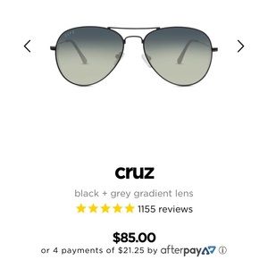 Diff Cruz Aviator Sunglasses, Brand New!